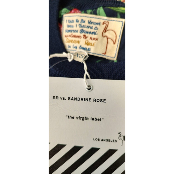 NEW Sandrine Rose French Worker XS Comfy Oversized Sweater Tropical Free People - Picture 8 of 14